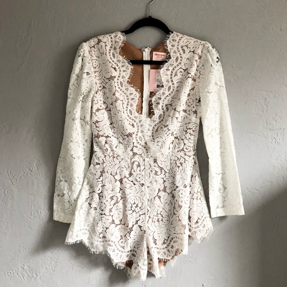 Showpo Lace Romper, US 6, never worn